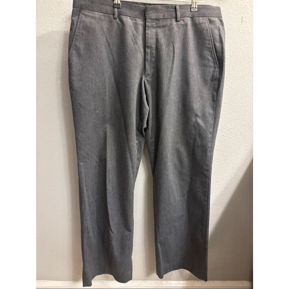 Men's Gray Dress Pants - Classic Straight Fit